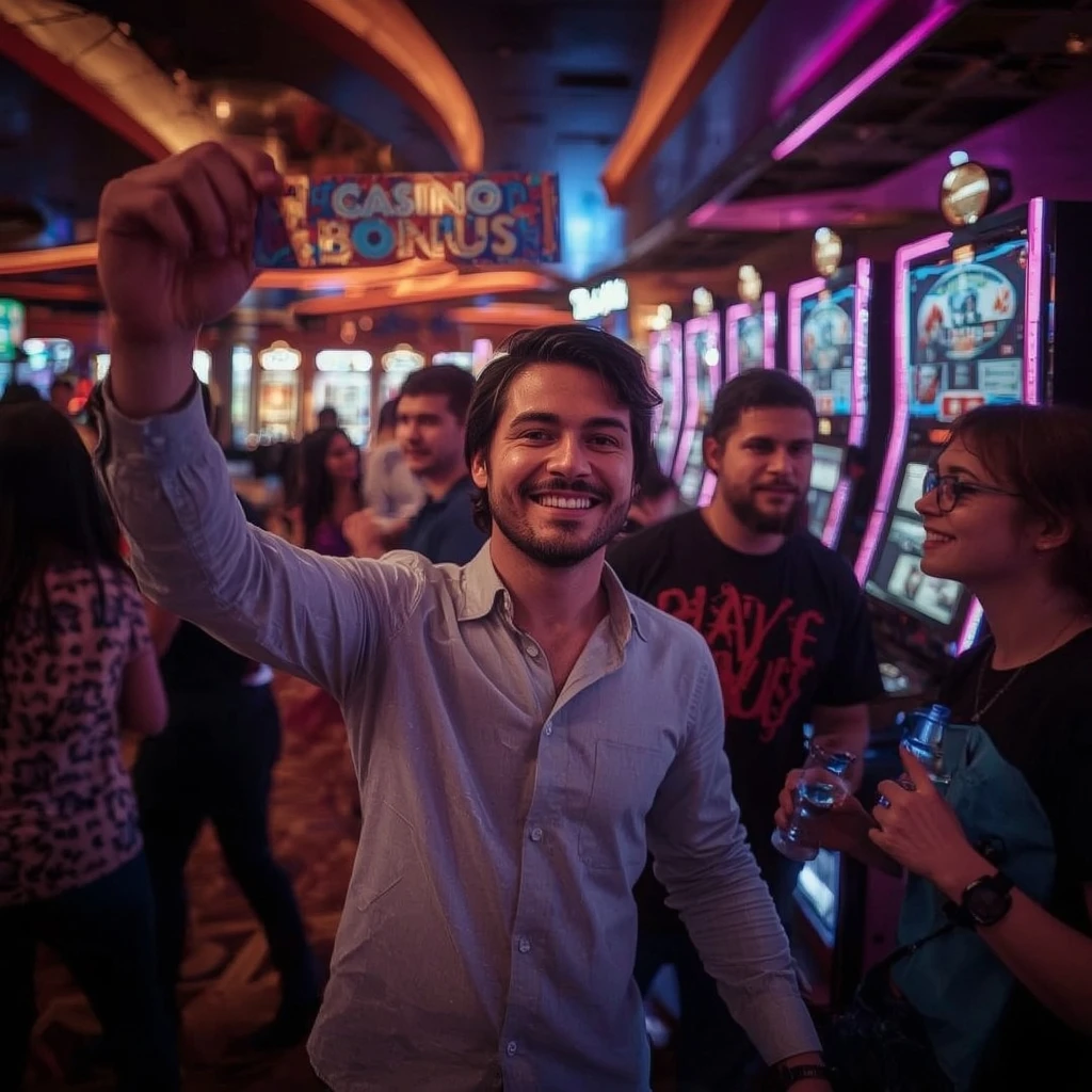 una persona con un bonus del casinò SNATCH CASINO